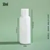 Fábrica de Origen Botella de Plástico Blanca Pe con Tapa Flip-Top Mariposa, Botella para Subempaque, Botella de Empaque para Cuidado Personal y Químicos de Uso Diario, Al por Mayor en Stock