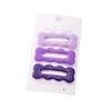 Conjunto de 3 piezas con pinza BB en degradado violeta con flequillo, horquilla rota y parte posterior con clip lateral, accesorio para el pelo con horquillas para niña