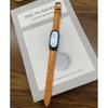 Adecuado para Correa de Reloj Xiaomi Mi Band 11, Xiaomi 9/8Nfc Clásico de Lujo de Gama Alta Cuero con Patrón de Bambú Correa de Reloj de Repuesto
