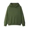 Sudadera con capucha de color liso para hombre, fina y de corte holgado para primavera/otoño, jersey oversized, diseño unisex, sudadera lisa, venta al por mayor