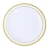 Plato de plástico PS desechable de grado alimenticio de imitación porcelana de 7.5 pulgadas 19 cm 10.25 pulgadas 26 cm plato para fiesta Phnom Penh