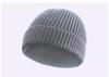 Outono e Inverno Chapéu Tricotado de Cúpula Espessado Listrado Versátil Chapéu de Lã Quente Enrolado Chapéu Tricotado Casual de Lã Masculino e Feminino