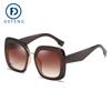 Defeng 39008 Nuevas Gafas de Sol de Moda de Marco Grande Europeas y Americanas, Gafas de Sol de Moda para Mujer, Venta al por Mayor Transfronteriza