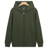 Casaco de Moletom com Zíper Di San Algodão 320g, Nova Moda Casual Outono e Inverno, Solto, com Capuz, Cor Sólida, Moletom Masculino