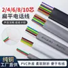 Cable de Red Plano 2/4/6 Núcleos 8 Núcleos 10 Núcleos Plano Cobre Puro Línea Telefónica Cable de Conexión para Auricular Telefónico Teléfono Fijo Máquina de Fax