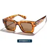 Gafas de Sol Polarizadas Retro de Montura Cuadrada para Adultos con Protección UV y Patillas Insertables, Gafas de Sol Kg2518, Estilo Lujo Ligero
