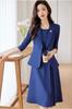 Conjunto de Vestido Social Feminino Elegante e da Moda 2025 Novo Terno de Primavera e Outono com Vestido Camisola Conjunto de Duas Peças