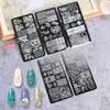 Suministro Transfronterizo de Juegos de Placas de Estampado para Uñas, Plantillas DIY de Transferencia para Uñas, Venta al por Mayor de Fabricantes