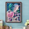 Cross-border Mosaico Diamante Paisagem Amor Praia Pintura Decorativa Fábrica Direta Handmade Diamante Redondo Diamante Completo Nova Venda a Quente