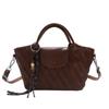 Bolsa Retrô com Padrão Trançado de Design Exclusivo, Bolsa de Ombro Portátil Feminina e Simples Estilo Coreano, Bolsa Transversal Acolchoada da Moda