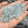 Contas de ábaco com furo grande de 6 mm azul gelo alto contas soltas atacado faça você mesmo pulseira de jade joias colar espaçador acessórios