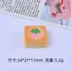 Cachorro-Quente de Queijo em Palito Brinquedo Alimentício Desenho Animado Artesanal Joias DIY Acessórios Cola Cremosa Resina Pequenos Acessórios Pacote de Material Atacado