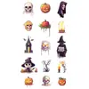 Pegatina de Tatuaje de Calavera de Dibujos Animados para Halloween Impermeable y a Prueba de Sudor Larga Duración Hombres y Mujeres No Reflectante Brazo Clavícula Pecho Nicho