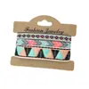 Set de 3 Piezas Venta Caliente Transfronteriza Cuerda de Mano Étnica Bohemia Retro Pulsera Tejida Colorida de Nepal Joyería