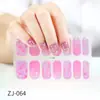 ZJ Filme Adesivo para Unhas em Gel à Prova d'Água Sem Secagem Adesivo Completo Adesivo Colorido Adesivo de Unha Filme de Papel Adesivo de Unha Filme de Papel Adesivo