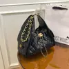 Bolso de Hombro Acolchado con Cadena Estilo Chanel para Mujer, Bolso de Viaje Moderno y Elegante, Bolso Cruzado Casual con Cierre de Cordón, de Moda