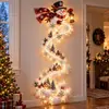 Luminária de Parede Trilha Mágica de Natal Transfronteiriça, uma luminária de parede de madeira para a Trilha Mágica de Natal