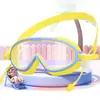 Gafas de natación para niños Impermeables y Antivaho Alta Definición Marco Grande Gafas de natación para adultos Gorro de buceo profesional Gafas para ojos de bebé