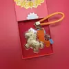 Shuibei Venda Quente Ouro Puro 999 Pingentes de Bolsa Desenho Animado Presente Pingentes Atacado
