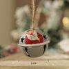 Pingente de sino de natal vintage boneco de neve de ferro velho pingente de sino decoração de árvore de natal pingente enfeite de natal