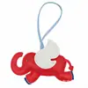 Bolsa de Couro Desenho Animado Dumbo Pingente Mascote de Pelúcia Elefante Ornamento Chaveiro de Carro Cesta de Legumes Charme