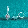 Pendientes de Plata de Ley S925 con Moissanita Xindeyi para Mujer, Pendientes de Gota de Agua de Moda, Exquisitos, Sencillos, Versátiles para Ropa de Trabajo y Uso Diario
