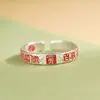 Anel King Cervo Dourado em Prata S925 com Padrão Martelado, Adequado para Todas as Ocasiões, Estilo Étnico, Anel do Ano Zodiacal