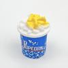 Llavero de simulación de palomitas de maíz, pegamento en crema, accesorios de resina, adornos para casa de muñecas, comida en miniatura para jugar