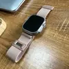 Para applewatch S10 Correa 42mm46mm Correa Magnética Elástica de Nylon Correa para Apple Watch