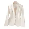 Novo Terno Profissional Feminino Bergamong Kingong de Manga Longa Roupas Formais Jaqueta Feminina Roupa de Trabalho 9680