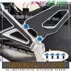 Tornillos de aleación de titanio para motocicleta Zxjc Zhang Xue 500 Rr, Tornillos modificados, Titanio quemado dorado, Negro caramelo