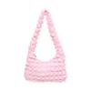 Llegada Nueva 2024 Estilo Occidental Nubes de Verano Bolso para Mujer Estilo Coreano Moderno Cuadros Plisado Bolso de Mano Hombro Único Burbuja Bolso para Mujer
