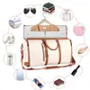 Bolsa de Viagem para Terno em Couro PU, Bolsa para Terno de Novo Estilo, Bolsa de Mão de Grande Capacidade para Homens e Mulheres, Dobrável, Bolsa Feminina Mais Vendida