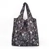 Bolsa de Compras de Supermercado Mediana en Stock, Bolsa de Compras Ecológica Plegable Ligera, Bolsa de Almacenamiento Portátil Tela Oxford 210D
