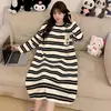 2026 Primavera/Otoño Bata Fina de Manga Larga Tallas Grandes Falda Larga Pijama de Verano Ropa de Casa Venta al por Mayor de Comercio Exterior