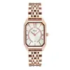 Reloj de Moda Cuadrado para Mujer Goldie, Vintage, Banda de Acero, Esfera Pequeña, Estilo Ins, Elegante, Resistente al Agua, Cuarzo