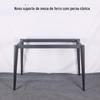 Suporte de Mesa de Ferro Forjado Perna de Mesa de Computador Perna de Mesa de Jantar de Madeira Maciça Suporte de Mesa Perna de Mesa de Centro de Metal Suporte de Mesa para Escritório
