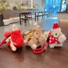 Pingente Cachecol Pônei de Pelúcia Pingente Dourado Yuan Bebê Presente de Ano Novo Chaveiro Criativo Ano do Cavalo Atacado