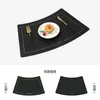 Ventilador de Mesa Redondo de Cuero de Hotel de Lujo de Gama Alta con Forma de Mesa de Comedor Esterilla Antideslizante Impermeable a Prueba de Aceite Esterilla para Vajilla Esterilla de Aislamiento Térmico