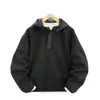 Sudadera con capucha tipo pullover de retazos estilo retro americano para hombre, otoño e invierno, engrosada, cálida, casual, versátil, holgada, moderna