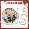 Xctyu045-068 Pingente de Acrílico Arco-Íris de Natal Transfronteiriço Decoração de Feriado Apanhador de Sol Placa Pendurada Colorida