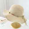 Sombrero de Paja para Viaje de Verano, Sombrilla de Playa, Sombrero de Paja Tejido a Crochet Hecho a Mano, Sombrero de Pescador Estilo Nuevo, Sombrero Calado para Vacaciones de Viaje