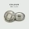 Botões de Metal de Alta Qualidade Estilo Malha para Casacos de Lã, Trench Coats, Ternos e Jaquetas; Botões Decorativos Redondos