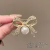 Broche de Terno, Flor de Peito Anti-Exposição com Laço, Alfinete de Peito de Verão, Botão Anti-Exposição para Camisa Sem Costura, Alfinete de Segurança Versátil