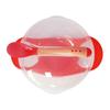Cuchara con ventosa que cambia de color sensible a la temperatura ventosa transparente entrenamiento para bebés tazón de pp vajilla para alimentar bebé juego de cuchara con ventosa sensible a la temperatura