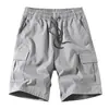 Novas calças esportivas casuais de bolso de verão, tamanho europeu, moda solta masculina, shorts de trabalho modernos