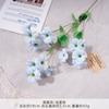 Flor de Begonia Flor Artificial Simulada Ramo Hecho a Mano para Boda Flor de Seda Flor Decorativa Artificial Venta al por Mayor Arreglo de Boda Arreglo de Flor de Piso