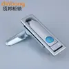 Dinbong MS713-1 cerradura para puerta de gabinete de caja de distribución de energía, cerradura de gabinete de interruptores, cerradura plana de acero inoxidable para gabinete de control de energía