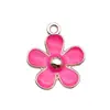 30 Estilos Mixtos de la Serie Rojo Rosa Aleación de Zinc Esmalte Accesorios Transfronterizos para Pulseras, Aretes y Colgantes DIY