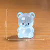 Micro Paisagem Desenho Animado Fofo Ursinho de Pelúcia Luminoso Boneca Casa de Bebê Mengli Acessórios de Decoração DIY Pequenos Enfeites de Mesa